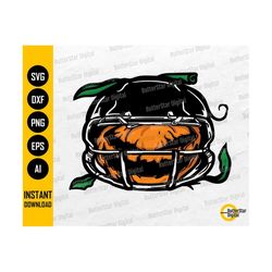 football pumpkin svg | football season svg | football helmet svg | cricut silhouette cameo printables clipart vector digital dxf png eps ai