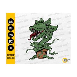 monster plant png | funny horror t-shirt sublimation sticker graphics | cricut cutting files printable clipart vector digital dxf svg eps ai