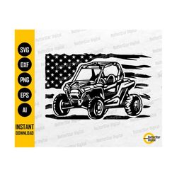 USA Flag ATV Svg | American Dune Buggy SVG | 4x4 Off Road All Terrain Vehicle | Cutting File Printable Clipart Vector Digital Dxf Png Eps Ai