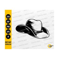 cowboy hat svg | cowgirl hat svg | cowboy svg | western vinyl stencil | cricut cut files silhouette printable clipart digital dxf png eps ai
