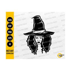 Black Witch SVG | Witchcraft SVG | Witchy SVG | Halloween Shirt Graphics | Cricut Silhouette Clipart Vector Digital Download Dxf Png Eps Ai