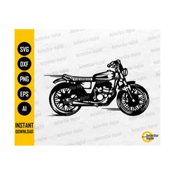 Vintage Motorcycle SVG | Cafe Racer SVG | Old Motorbike SVG | Racing Bike Svg | Cricut Cut Files Vinyl Clipart Vector Digital Dxf Png Eps Ai