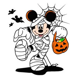 Happy Halloween Mickey Mummy SVG, Disneyworld Halloween Svg