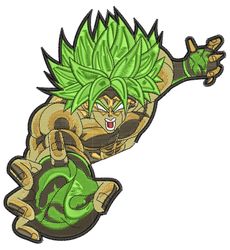 Anime Embroidery Pattern Broly Legendary Grab