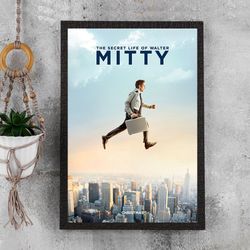 The Secret Life of Walter Mitty Movie Poster - Waterproof Canvas Poster - Movie Wall Art - Movie Poster Gift - Size A4 A