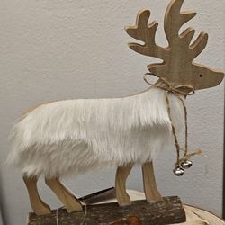 funny deer with wood elements