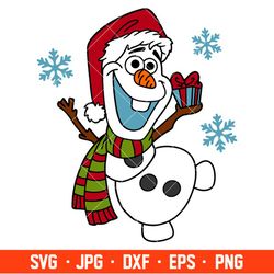 Christmas Olaf Santa Svg, Free Svg, Daily Freebies Svg, Cricut, Silhouette Vector Cut File