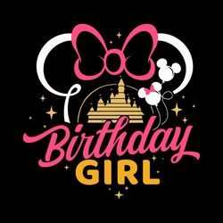 Disney Mouse Birthday Girl SVG, Minnie Mouse SVG