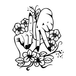 Fingers Los Angeles Hands Logo SVG, Trending SVG