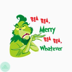 retro grinchmas funny merry whatever svg download