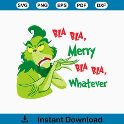Retro Grinchmas Funny Merry Whatever SVG Download