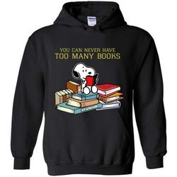 Peanuts Snoopy You Can Never Have Too Many Books Hoodie