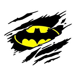 Bat Sign Logo Wings SVG, Retro Vintage Super Hero SVG
