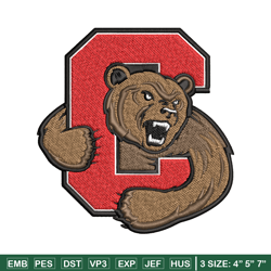 Cornell Big Red embroidery design, Cornell Big Red embroidery, logo Sport, Sport embroidery, NCAA embroidery.