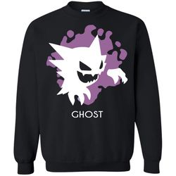 Pkemonster Ghost Printed Crewneck Pullover Sweatshirt 8 oz