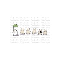 Ghibli Totoro Svg, Ghibli Totoro Png, Totoro Svg, Totoro Png, Digital File, Instant Download