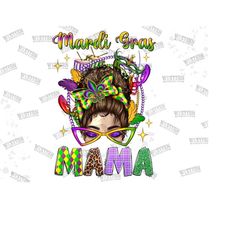 Mardi Gras Mama Afro Messy Bun png sublimation design download,Mardi Gras png,messy bun Mardi Gras,Afro Messy Bun,sublimate designs download