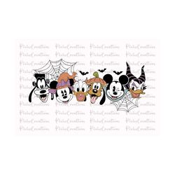 Mickey and Friends Halloween Svg, Mickey Halloween Svg, Minnie Halloween Svg, Couple Halloween Svg, Matching Halloween Svg, Sublimation Svg