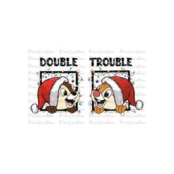 Double Trouble Christmas Svg, Double Trouble Christmas Png, Christmas Couple Svg Png, Christmas Friends Svg Png, Digital File