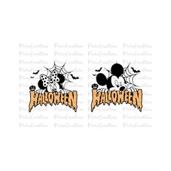 Mickey and Minnie Halloween Svg Png, Halloween Mouse And Friends, Trick Or Treat Svg, Spooky Season, Svg