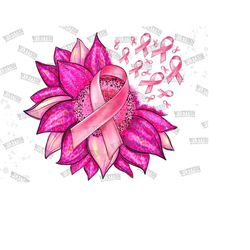 western sunflower breast cancer sublimation design, cancer awareness png,pink ribbon png,breast cancer png,cancer png,instant download