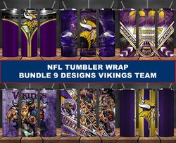 Vikings Tumbler Wrap , Football Tumbler Png, Nfl Tumbler Wrap 31