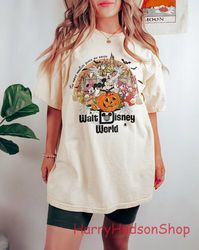 Retro Walt Disney World Halloween Shirt Png, Disneyworld Halloween Shirt Png, Mickey And Friends Halloween Shirt Png, Di