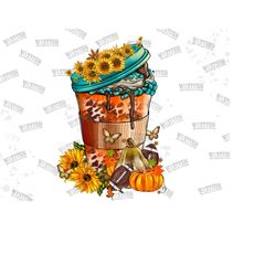 Spice Coffee And Football Png Sublimation Design,Pumpkin Spice Latte Png, Fall Vibes Png, Hello Fall Png,American Football Ball Png Download