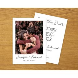 Minimalist Save the Date Template, Photo Save the Date Invite, Simple Save the Date Cards, Edit Yourself Save the Date C
