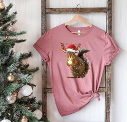 Christmas Squirrel Lights Shirt Png, Christmas Shirt Png, Funny Christmas Shirt Png, Christmas Gift Shirt Png, Christmas