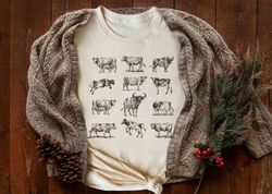 Cow Shirt Png, Vintage Western Wear, Farm Animal Shirt Png, Bull Cottagecore Shirt Png, Bull Shirt Png, Cottage Core, Ae