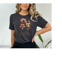 My favorite color is October - Women's tee - Fall season t-shirt - Autumn soft tee
