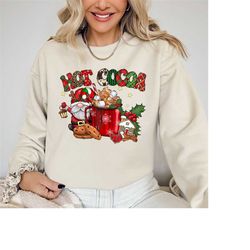Hot Cocoa and Christmas Movies Sweater, Funny Christmas, Hot Chocolate Sweater, Hot Cocoa Sweater, Cute Christmas, New Y