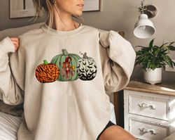 pumpkin shirt png, leopard pumpkin shirt png, jack o lantern, thanksgiving graphic shirt png, fall harvest, cute fall sh