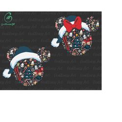 Bundle Christmas Mouse Head Png Svg, Christmas Character Svg, Christmas Squad Svg, Christmas Friends Svg, Holiday Season