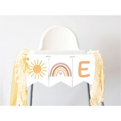 first trip around the sun high chair banner 1st trip highchair birthday banner first birthday party bunting girl decor d