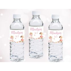 Fairy First Water Bottle Labels Fairy Bottle Wrappers My Fairy First Decor Enchanted Forest Birthday Decoration Garden E