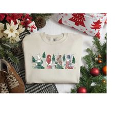 Christmas Princess Sweatshirt, All Princess Watercolor Sweater, Christmas Woman Sweatshirt, Christmas Gifts, Ugly Christ
