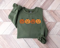 Pumpkin SweatShirt Png, Pumpkin Sweater, Jack-o-Lantern SweatShirt Png, Spooky Season, Fall Shirt Pngs, Halloween Crewne
