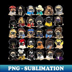 pugsicians - PNG Transparent Sublimation File - Instantly Transform Your Sublimation Projects