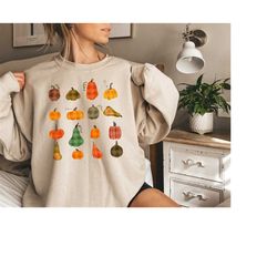 Fall Pumpkin Season Sweatshirt, Retro Pumpkin Shirt, Pumpkin Crewneck, Fall Gifts, Thanksgiving Pumpkins Sweatshirt, Pum