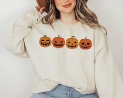 Pumpkin SweatShirt Png, Pumpkin Sweater, Jack O Lantern SweatShirt Png, Halloween Crewneck SweatShirt Png, Halloween Swe