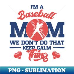 baseball mom - sublimation-ready png file - capture imagination with every detail