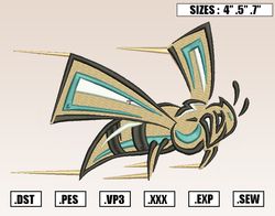 Sacramento State Hornets Mascot Embroidery Designs, NCAA Embroidery Design File Instant Download