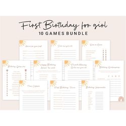 First Trip Around The Sun Birthday Games For Girl 1st Trip Around the Sun Birthday Games First Birthday Party Trivia Qui