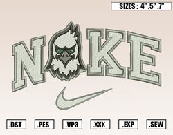 Nike North Dakota Fighting Hawks Embroidery Designs, NCAA Embroidery Design File Instant Download