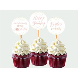 Onederful Cupcake Toppers Onederful Cake Topper Isnt She Lovely Isnt She Onederful Birthday First Birthday Party Decor E