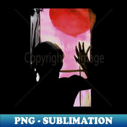 red balloon - sublimation-ready png file - fashionable and fearless