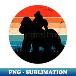 gorilla mother and baby - sublimation-ready png file - unlock vibrant sublimation designs