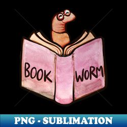 Bookworm - Exclusive PNG Sublimation Download - Unleash Your Creativity